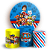 Capas Painel Redondo e Trio Cilindro Sublimado - Paw Patrol - Imagem 1