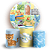 Capas Painel Redondo e Trio Cilindro Sublimado - Brasilidade Infantil - Imagem 1
