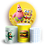 Capas Painel Redondo e Trio Cilindro Sublimado - Bob Esponja - Imagem 1