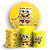 Capas Painel Redondo e Trio Cilindro Sublimado - Bob Esponja - Imagem 1