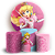 Capas Painel Redondo e Trio Cilindro Sublimado - Princesa Peach - Imagem 1