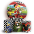 Capas Painel Redondo e Trio Cilindro Sublimado - Mickey Corrida - Imagem 1