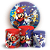 Capas Painel Redondo e Trio Cilindro Sublimado - Mario e Sonic - Imagem 1