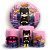 Capas Painel Redondo e Trio Cilindro Sublimado - Batgirl - Imagem 1