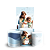 Capas Faixa Lateral e Trio Cilindro Sublimado Veste Fácil - Jesus e Crianças - Imagem 1