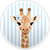Capa Painel Redondo Sublimado - Girafa - Imagem 1