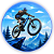 Capa Painel Redondo Sublimado - Bicicleta Bike - Imagem 1