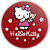Capa Painel Redondo Sublimado - Hello Kitty - Imagem 1