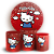 Capas Painel Redondo e Trio Cilindro Sublimado - Hello Kitty - Imagem 1