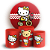Capas Painel Redondo e Trio Cilindro Sublimado - Hello Kitty - Imagem 1