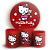 Capas Painel Redondo e Trio Cilindro Sublimado - Hello Kitty - Imagem 1