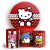 Capas Painel Redondo e Trio Cilindro Sublimado - Hello Kitty - Imagem 1