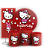 Capas Painel Redondo Trio Cilindro e Faixa Lateral Sublimado - Hello Kitty - Imagem 1