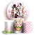 Capas Painel Redondo e Trio Cilindro Sublimado - Fazendinha Mickey e Minnie - Imagem 1