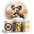 Capas Painel Redondo e Trio Cilindro Sublimado - Fazendinha Mickey e Minnie - Imagem 1