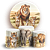 Capas Painel Redondo e Trio Cilindro Sublimado - Safari - Imagem 1