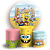 Capas Painel Redondo e Trio Cilindro Sublimado - Bob Esponja - Imagem 1