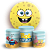 Capas Painel Redondo e Trio Cilindro Sublimado - Bob Esponja - Imagem 1