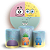 Capas Painel Redondo e Trio Cilindro Sublimado - Bob Esponja - Imagem 1