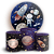 Capas Painel Redondo e Trio Cilindro Sublimado - Astronauta - Imagem 1