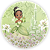 Capa Painel Redondo Sublimado - Princesa Tiana - Imagem 1