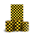 Capas Faixa Lateral e Trio Cilindro Sublimado Veste Fácil - Xadrez - Imagem 1