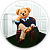 Capa Painel Redondo Sublimado - Urso Ralph - Imagem 1