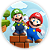 Capa Painel Redondo Sublimado - Super Mario - Imagem 1