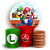 Capas Painel Redondo e Trio Cilindro Sublimado - Super Mario - Imagem 1
