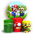 Capas Painel Redondo e Trio Cilindro Sublimado - Super Mario - Imagem 1