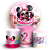Capas Painel Redondo e Trio Cilindro Sublimado - Minnie Pool Party - Imagem 1