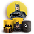 Capas Painel Redondo e Trio Cilindro Sublimado - Batman - Imagem 1
