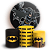 Capas Painel Redondo e Trio Cilindro Sublimado - Batman - Imagem 1