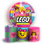 Capas Painel Redondo e Trio Cilindro Sublimado - Lego Rosa - Imagem 1