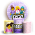 Capas Painel Redondo e Trio Cilindro Sublimado - Lego Rosa - Imagem 1