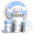 Capas Painel Redondo e Trio Cilindro Sublimado - Cinnamoroll - Imagem 1