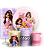 Capas Painel Redondo Trio Cilindro e Faixa Lateral Sublimado - Lego Rosa - Imagem 1
