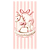 Capa Faixa Lateral Sublimado - Cavalinho de Balanço Rosa - Imagem 1