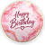 Capa Painel Redondo Sublimado - Happy Birthday - Imagem 1