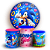 Capas Painel Redondo e Trio Cilindro Sublimado - Sonic - Imagem 1