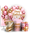 Capas Painel Redondo Trio Cilindro e Faixa Lateral Sublimado - Happy Birthday - Imagem 1