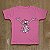 T-shirt Infantil Unissex Pantera Cor de Rosa - Imagem 1