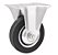 Rodizio Fixo 4"- 101mm Leve Preto com Roda de Borracha Capacidade 60 kgf Vonder - Imagem 1