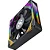 KIT FAN ARGB C/HUB FORTREK FROSTY PT - Imagem 2