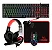 Kit Gamer Kross 5 em 1 - Mouse + Teclado + Mouse Pad + Headset e Mouse Bungee, USB, LED, Iluminação Rainbow - KE-GK5150 - Imagem 1