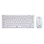 Combo Teclado E Mouse Sem Fio Ultra Slim Ck104 Newlink Branco - Imagem 1