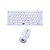 Combo Teclado E Mouse Sem Fio Ultra Slim Ck104 Newlink Branco - Imagem 2