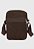 Shoulder Bag Bolsa Transversal Lona Marrom A022 - Imagem 4