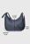 Hobo Bag Bolsa Transversal Tamanho Grande Casual Azul LE11 - Imagem 5