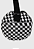 Lenna's Mala de Mão Bolsa Transversal de Tamanho Médio Xadrez Preto e Branco B043 - Imagem 3